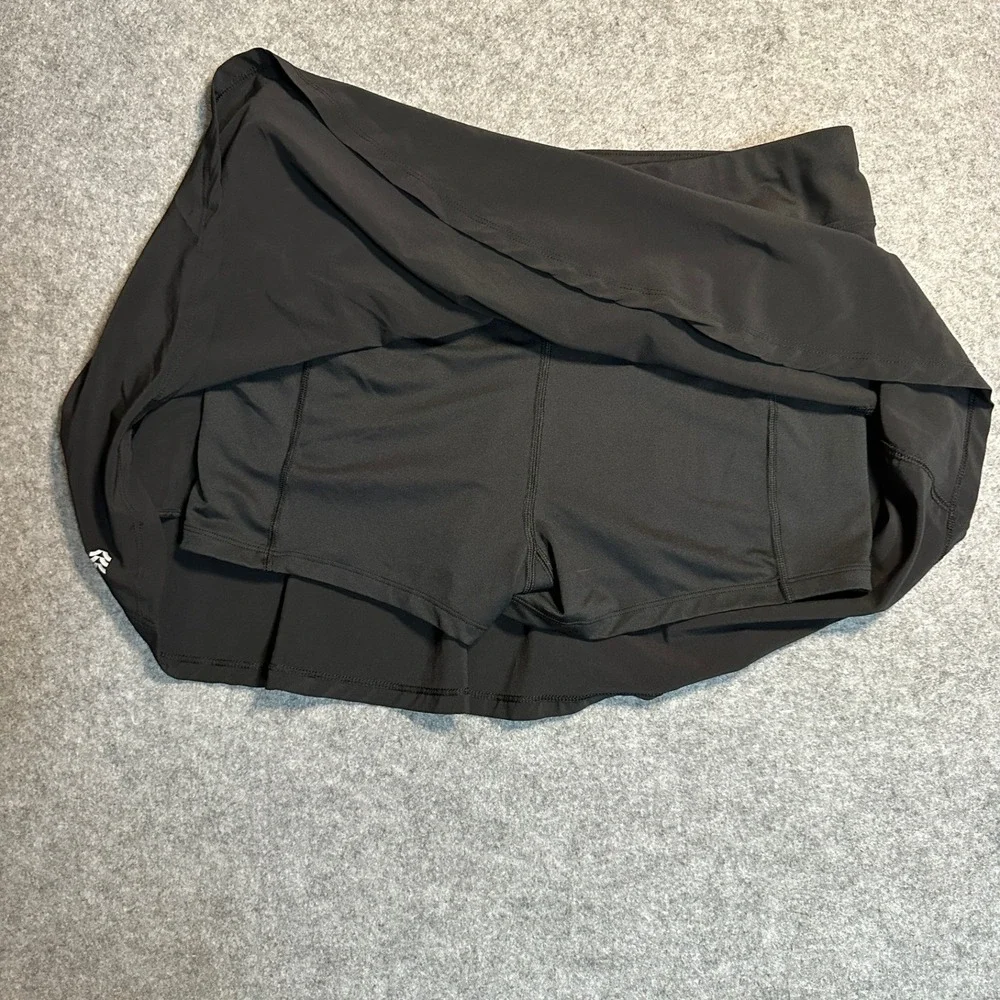 All in Motion Active‎ Skort Large Black Recycled Polyester Spandex Stretch